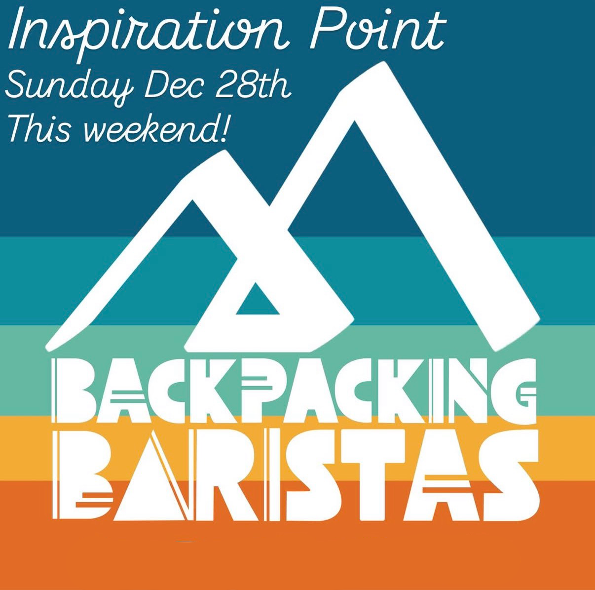 Backpacking Baristas pop-up on December 28, 2025